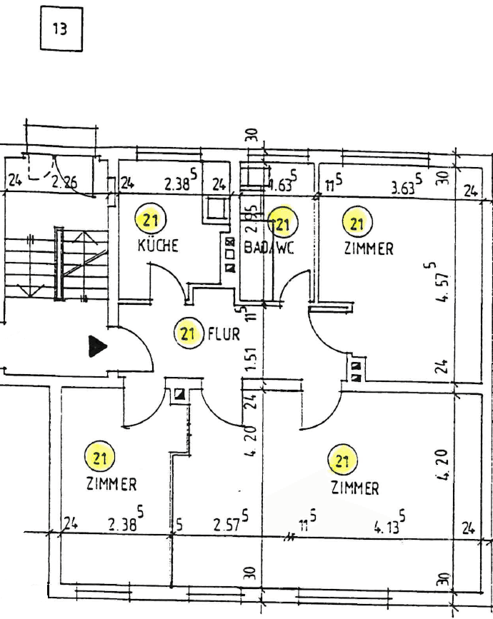 Prenájom bytu 3-izbový 72 m², Salzgitter, Dolné Sasko Prenájom bytu 3-izbový 72 m², Salzgitter, Dolné Sasko