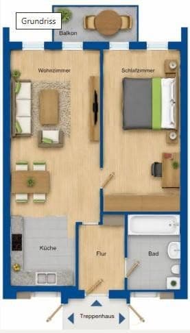Prenájom bytu 2-izbový 58 m², Machern, Sasko Prenájom bytu 2-izbový 58 m², Machern, Sasko