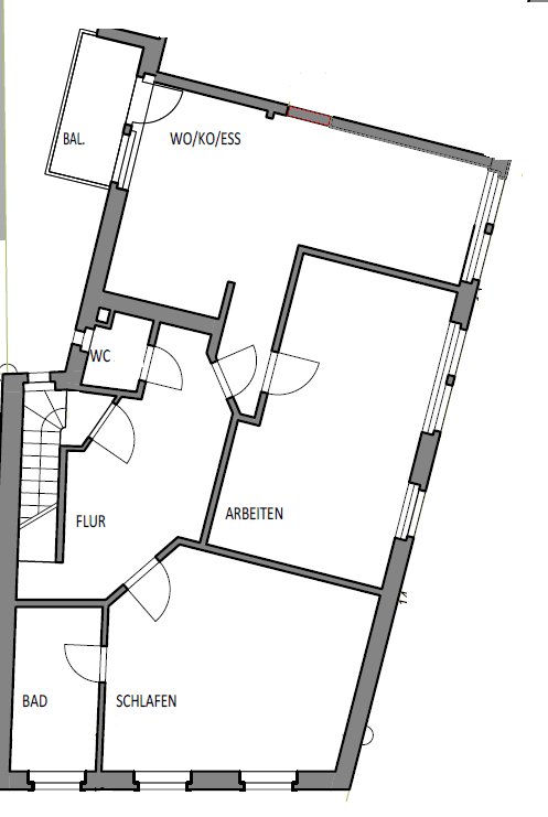 Prenájom bytu 3-izbový 101 m², Aschaffenburg, Bavorsko Prenájom bytu 3-izbový 101 m², Aschaffenburg, Bavorsko
