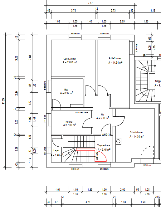 Prenájom bytu 3-izbový 61 m², Erlangen, Bavorsko Prenájom bytu 3-izbový 61 m², Erlangen, Bavorsko