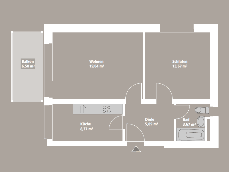 Predaj bytu 2-izbový 54 m², Max-Planck-Str. 13, Neufahrn bei Freising, Bavorsko Predaj bytu 2-izbový 54 m², Max-Planck-Str. 13, Neufahrn bei Freising, Bavorsko
