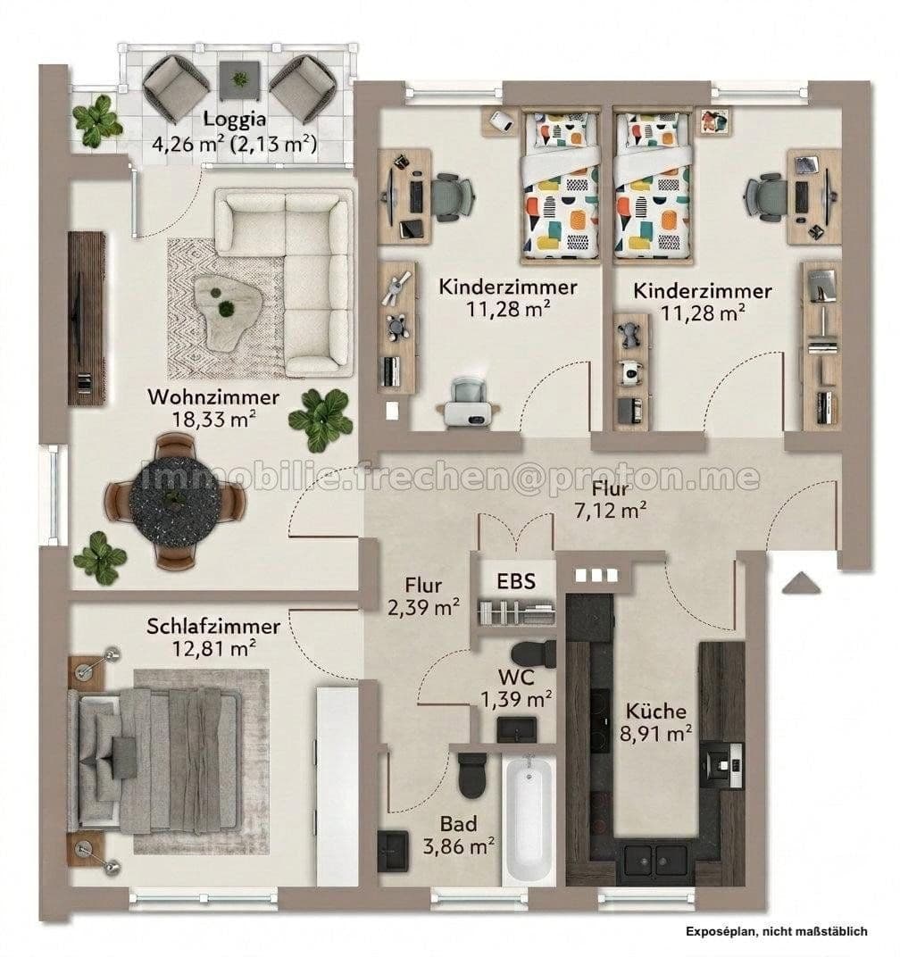 Predaj bytu 4-izbový 81 m², Frechen, Severné Porýnie - Westfálsko Predaj bytu 4-izbový 81 m², Frechen, Severné Porýnie - Westfálsko