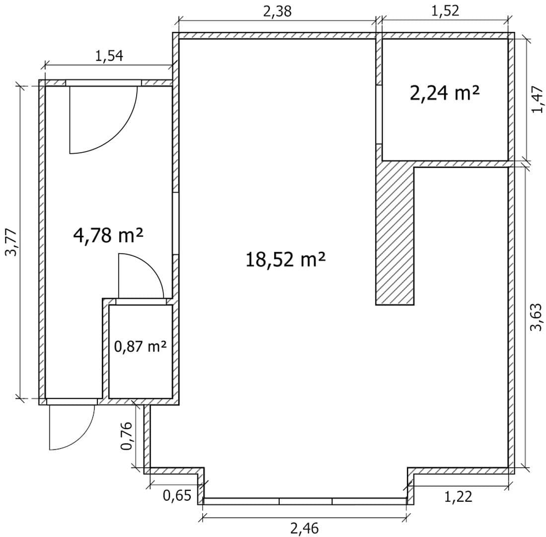 Prenájom bytu 1-izbový 29 m², Jičínská, Praha, Praha Prenájom bytu 1-izbový 29 m², Jičínská, Praha, Praha