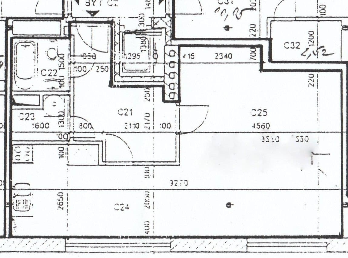 Prenájom bytu 1-izbový 46 m², Na Ohradě, Praha, Praha Prenájom bytu 1-izbový 46 m², Na Ohradě, Praha, Praha