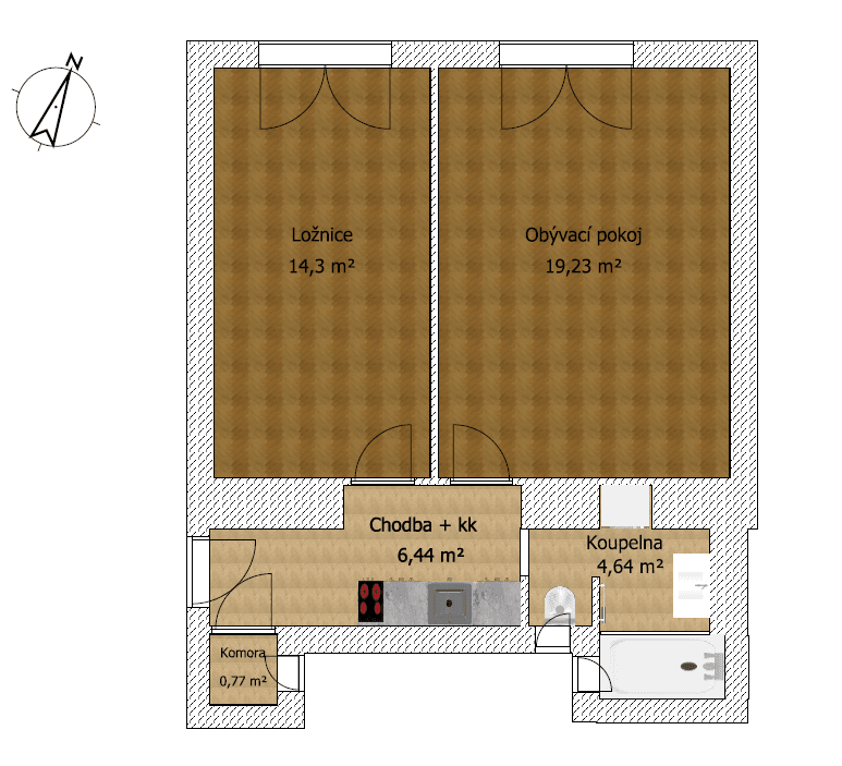 Predaj bytu 2-izbový 45 m², Ruská, Praha, Praha Predaj bytu 2-izbový 45 m², Ruská, Praha, Praha