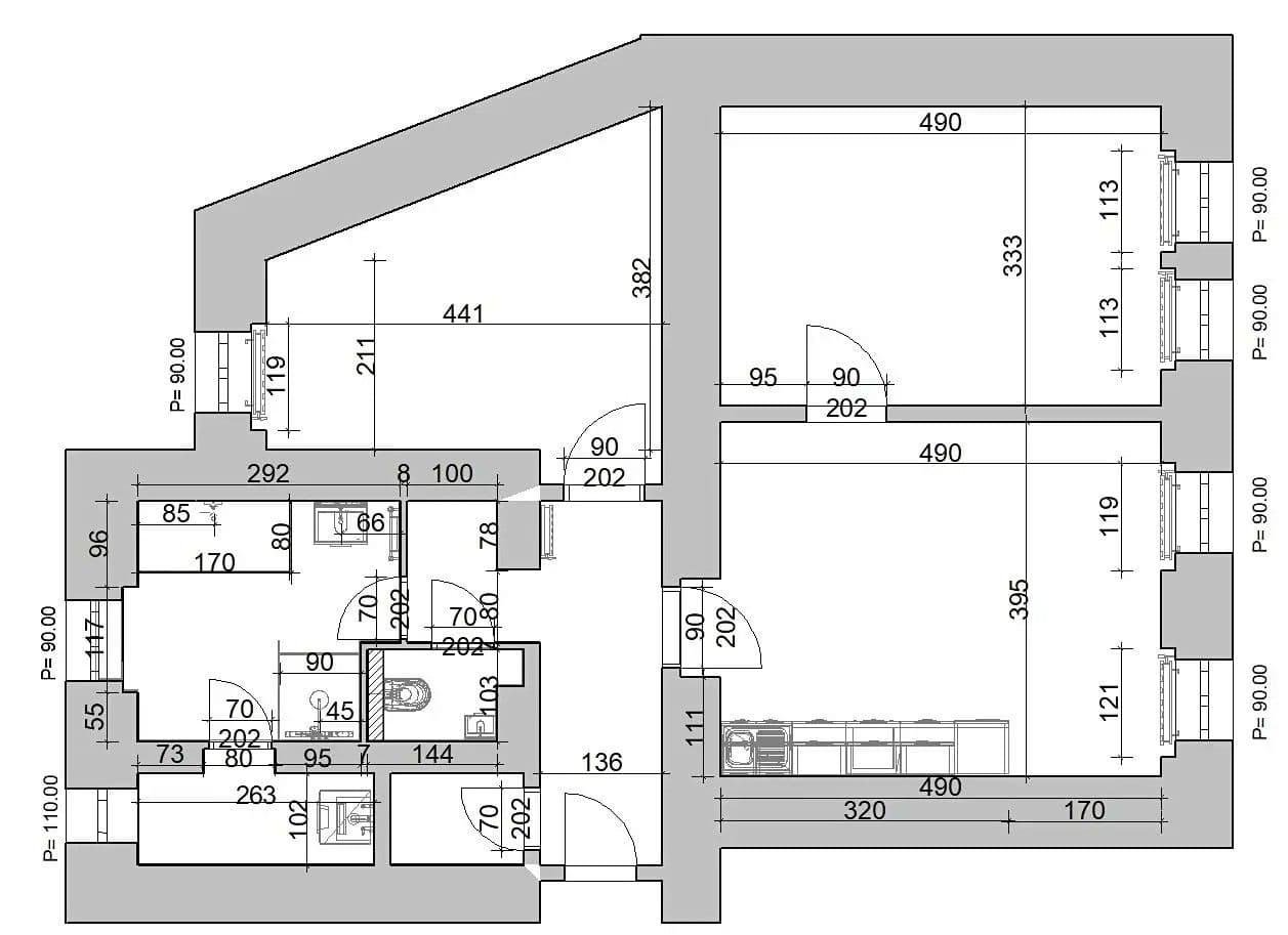 Prenájom bytu 3-izbový 82 m², Milíčova, Praha, Praha Prenájom bytu 3-izbový 82 m², Milíčova, Praha, Praha