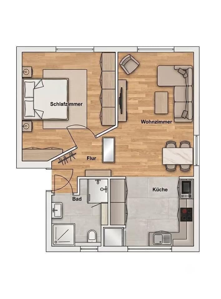 Prenájom bytu 2-izbový 48 m², Drosselstraße 33, Moers, Severné Porýnie - Westfálsko Prenájom bytu 2-izbový 48 m², Drosselstraße 33, Moers, Severné Porýnie - Westfálsko
