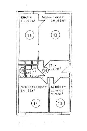 Prenájom bytu 3-izbový 68 m², Unterm Ettersberg 14, Weimar, Durínsko Prenájom bytu 3-izbový 68 m², Unterm Ettersberg 14, Weimar, Durínsko