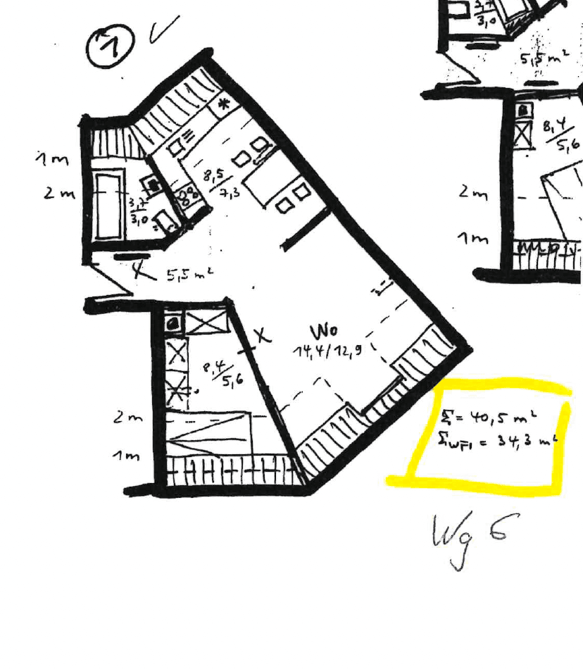 Prenájom bytu 2-izbový 35 m², Prüssingstraße 17, Jena, Durínsko Prenájom bytu 2-izbový 35 m², Prüssingstraße 17, Jena, Durínsko