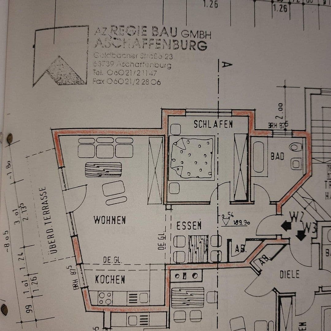Predaj bytu 2-izbový 55 m², Aschaffenburg, Bavorsko Predaj bytu 2-izbový 55 m², Aschaffenburg, Bavorsko
