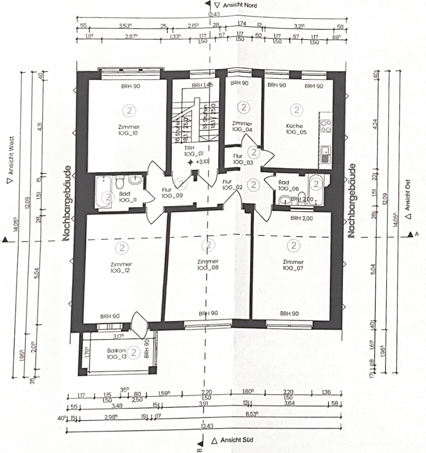 Prenájom bytu 4-izbový 109 m², Hildesheim, Dolné Sasko Prenájom bytu 4-izbový 109 m², Hildesheim, Dolné Sasko