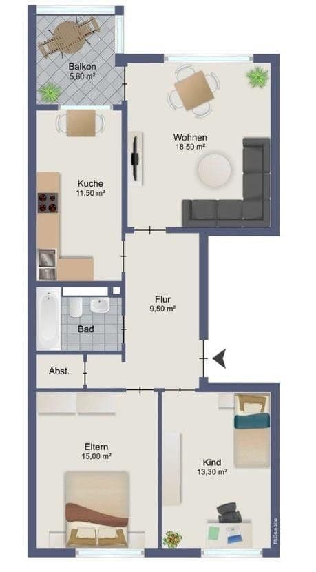 Prenájom bytu 3-izbový 73 m², Hornboden 2, Grenzach-Wyhlen, Bádensko-Wurttembersko Prenájom bytu 3-izbový 73 m², Hornboden 2, Grenzach-Wyhlen, Bádensko-Wurttembersko
