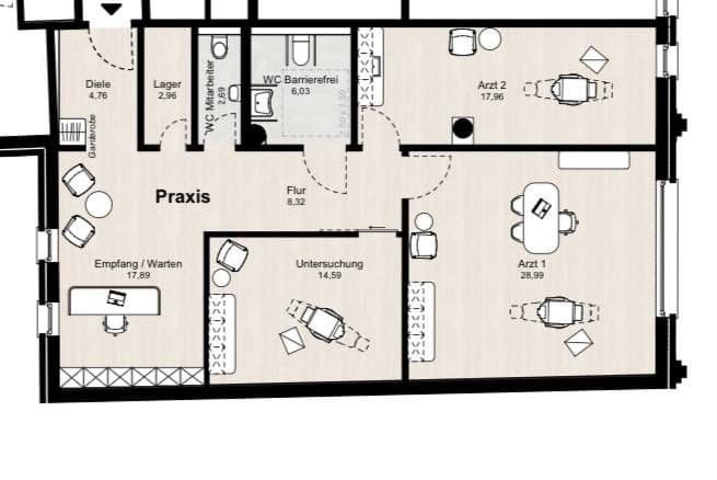 Prenájom kancelárie 104 m², Markt 11, Ahaus, Severné Porýnie - Westfálsko Prenájom kancelárie 104 m², Markt 11, Ahaus, Severné Porýnie - Westfálsko