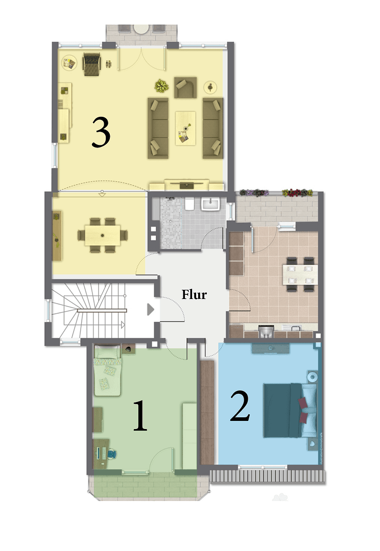 Prenájom bytu 140 m², Hanau, Hesensko Prenájom bytu 140 m², Hanau, Hesensko