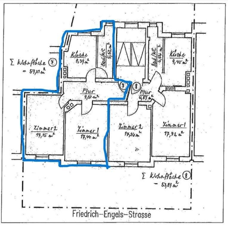 Prenájom bytu 2-izbový 54 m², Friedrich-Engels-Straße 25, Hanau, Hesensko Prenájom bytu 2-izbový 54 m², Friedrich-Engels-Straße 25, Hanau, Hesensko