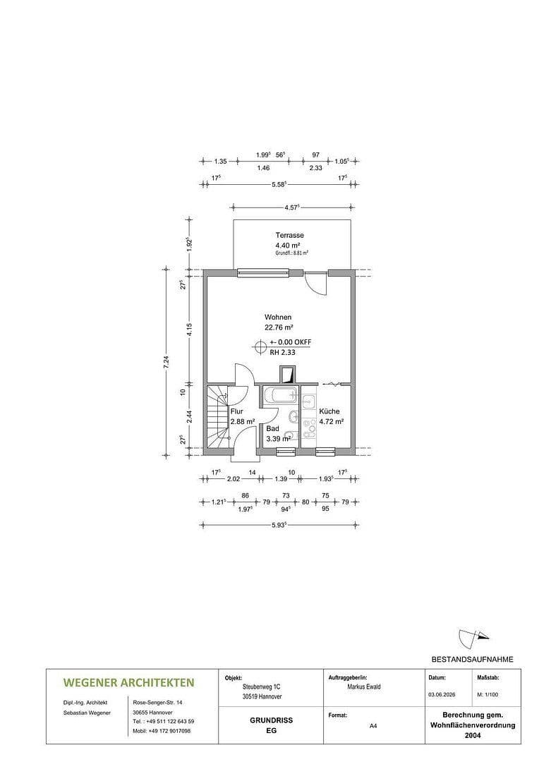Predaj domu 73 m², pozemok 133 m², Steubenweg 1c, Hannover, Dolné Sasko Predaj domu 73 m², pozemok 133 m², Steubenweg 1c, Hannover, Dolné Sasko