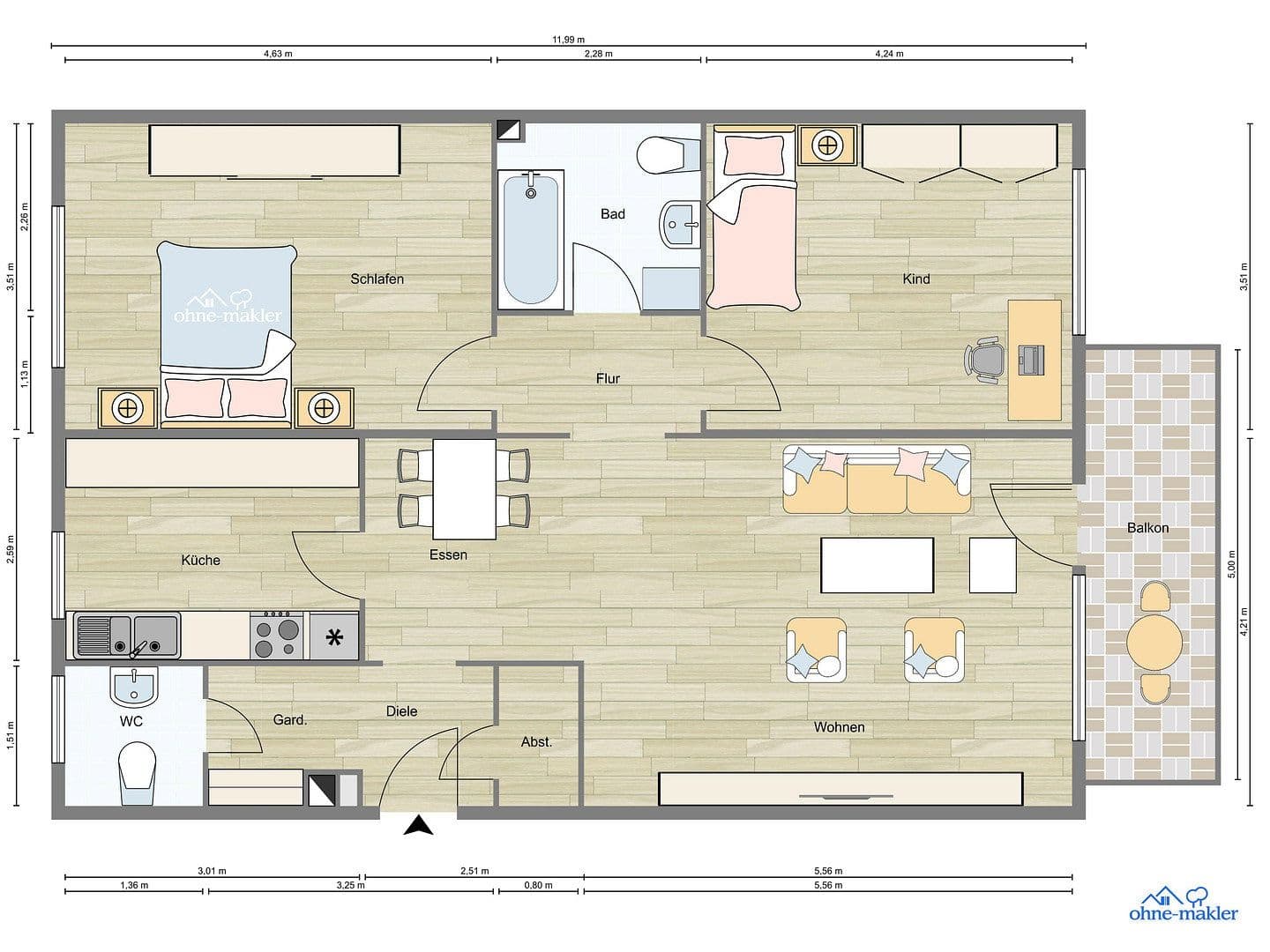 Predaj bytu 3-izbový 85 m², Im Erlenbruch, Essen, Severné Porýnie - Westfálsko Predaj bytu 3-izbový 85 m², Im Erlenbruch, Essen, Severné Porýnie - Westfálsko