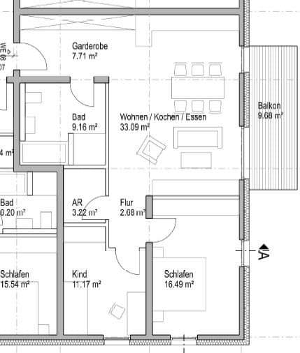 Prenájom bytu 3-izbový 89 m², Erlensee, Hesensko Prenájom bytu 3-izbový 89 m², Erlensee, Hesensko