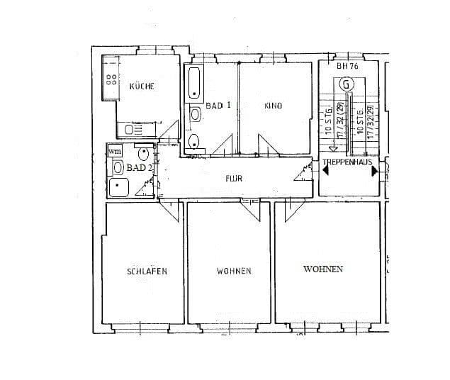 Prenájom bytu 4-izbový 117 m², Lessingstraße 57, Magdeburg, Sasko-Anhaltsko Prenájom bytu 4-izbový 117 m², Lessingstraße 57, Magdeburg, Sasko-Anhaltsko