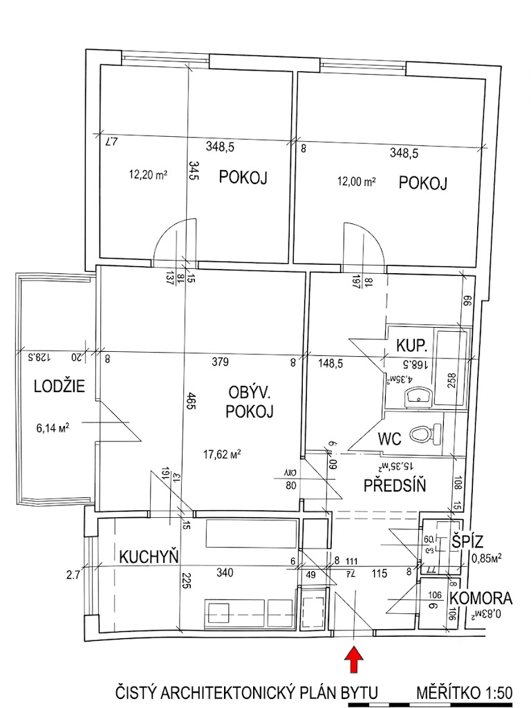 Predaj bytu 3-izbový 78 m², Gruzínská, Brno, Jihomoravský kraj Predaj bytu 3-izbový 78 m², Gruzínská, Brno, Jihomoravský kraj