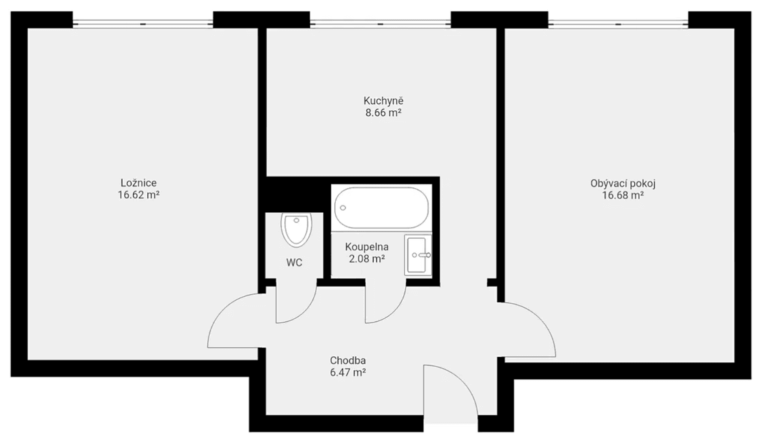 Prenájom bytu 2-izbový 52 m², Počernická, Praha, Praha Prenájom bytu 2-izbový 52 m², Počernická, Praha, Praha