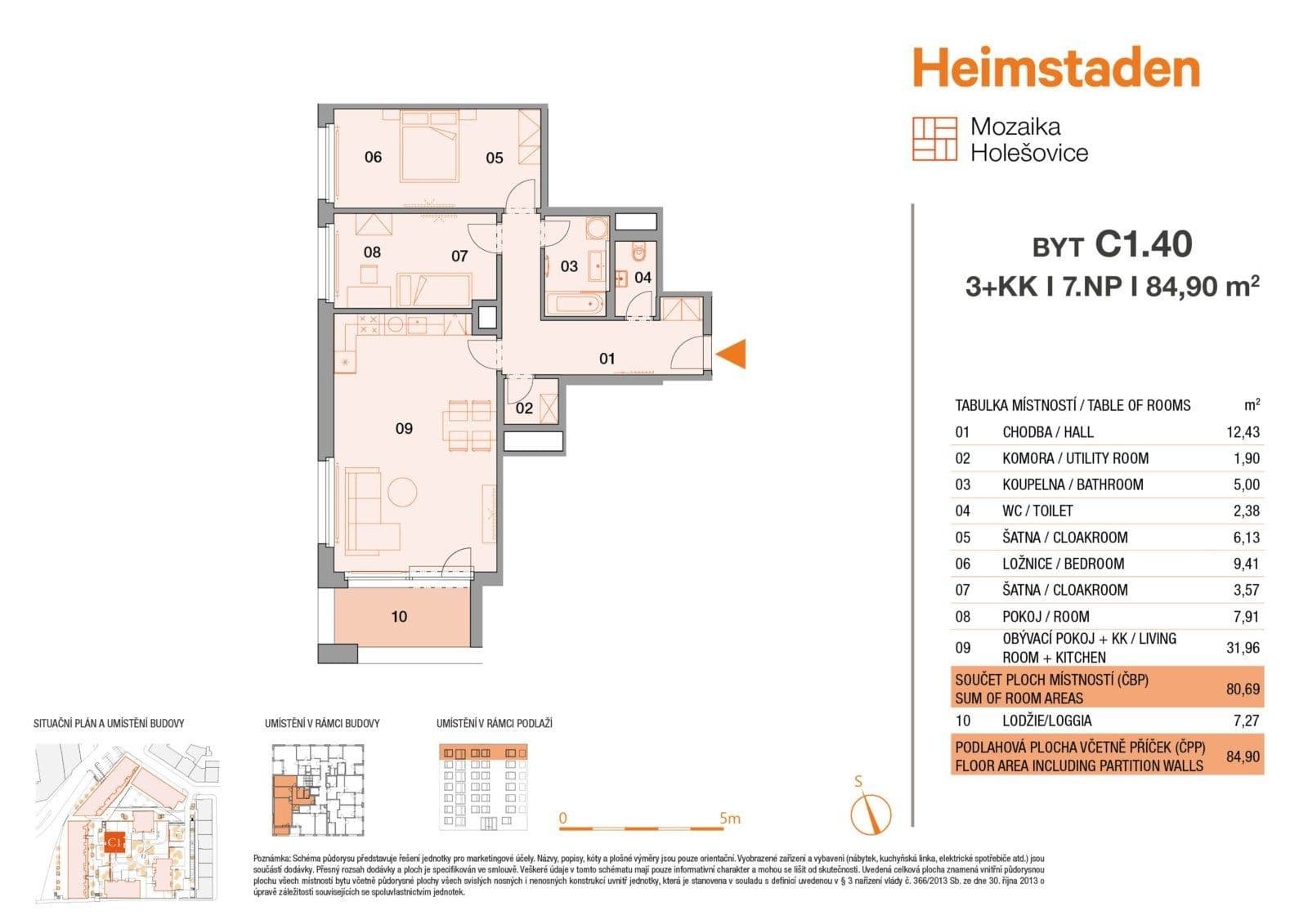 Prenájom bytu 3-izbový 84 m², U Pergamenky, Praha, Praha Prenájom bytu 3-izbový 84 m², U Pergamenky, Praha, Praha
