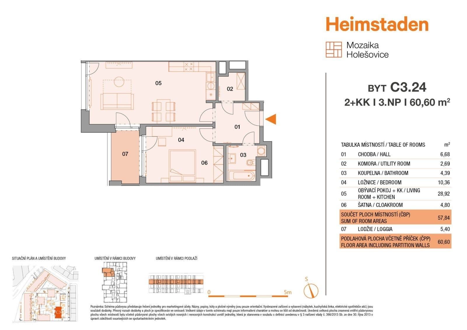 Prenájom bytu 2-izbový 61 m², Vrbenského, Praha, Praha Prenájom bytu 2-izbový 61 m², Vrbenského, Praha, Praha