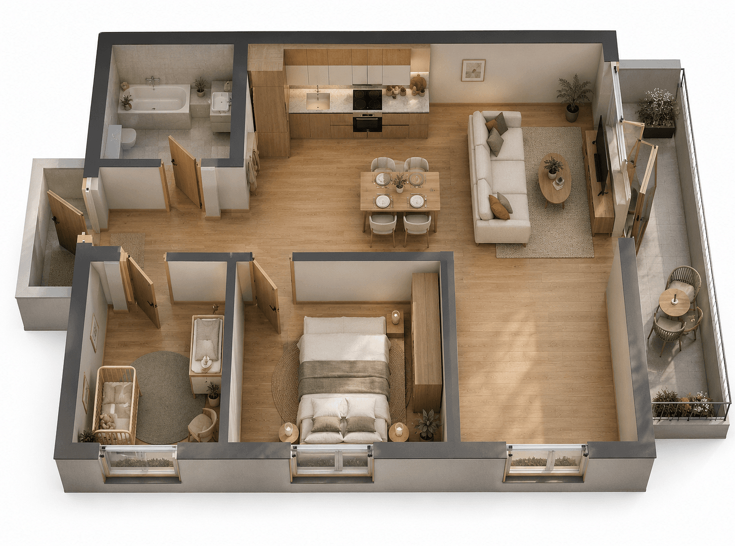 Predaj bytu 3-izbový 57 m², Verinnaweg, Leipzig, Sasko Predaj bytu 3-izbový 57 m², Verinnaweg, Leipzig, Sasko