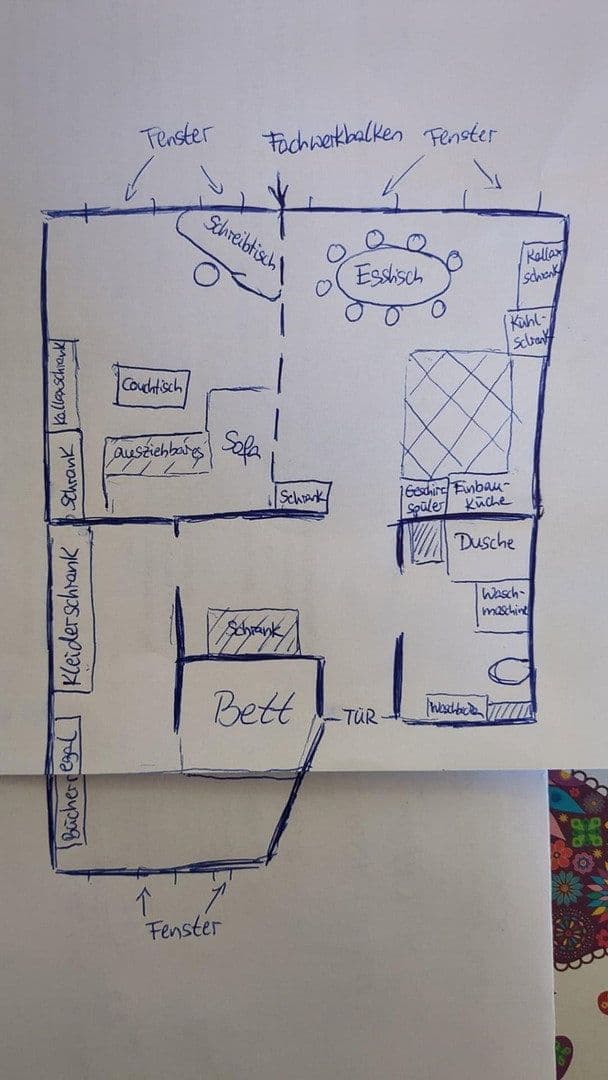 Prenájom bytu 2-izbový 65 m², Erfurt, Durínsko Prenájom bytu 2-izbový 65 m², Erfurt, Durínsko