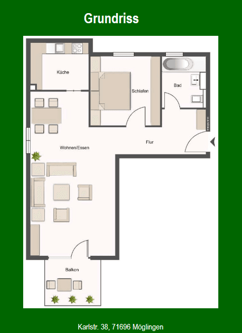 Predaj bytu 2-izbový 66 m², Karlstr. 38, Möglingen, Bádensko-Wurttembersko Predaj bytu 2-izbový 66 m², Karlstr. 38, Möglingen, Bádensko-Wurttembersko