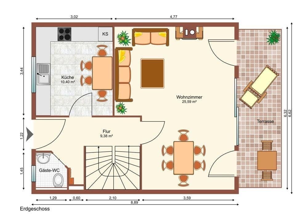 Predaj domu 143 m², pozemok 173 m², Darmstadt, Hesensko Predaj domu 143 m², pozemok 173 m², Darmstadt, Hesensko