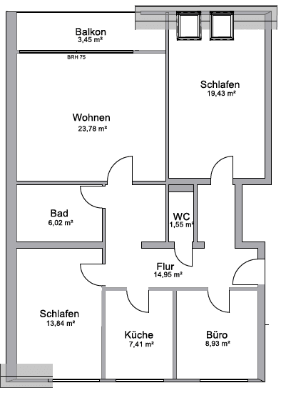 Predaj bytu 4-izbový 100 m², Scharnhorststraße, Bremen, Brémy Predaj bytu 4-izbový 100 m², Scharnhorststraße, Bremen, Brémy