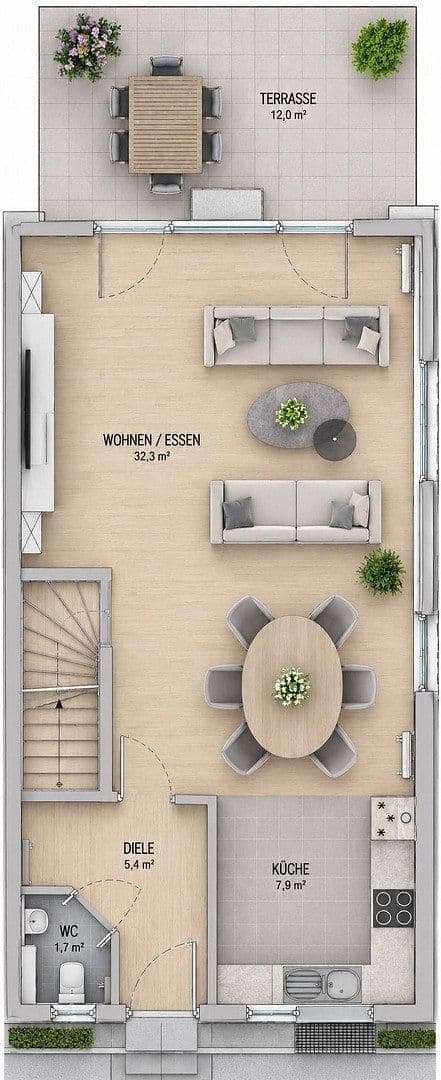 Predaj domu 131 m², pozemok 196 m², Kiefernweg 1, Rheinstetten, Bádensko-Wurttembersko Predaj domu 131 m², pozemok 196 m², Kiefernweg 1, Rheinstetten, Bádensko-Wurttembersko
