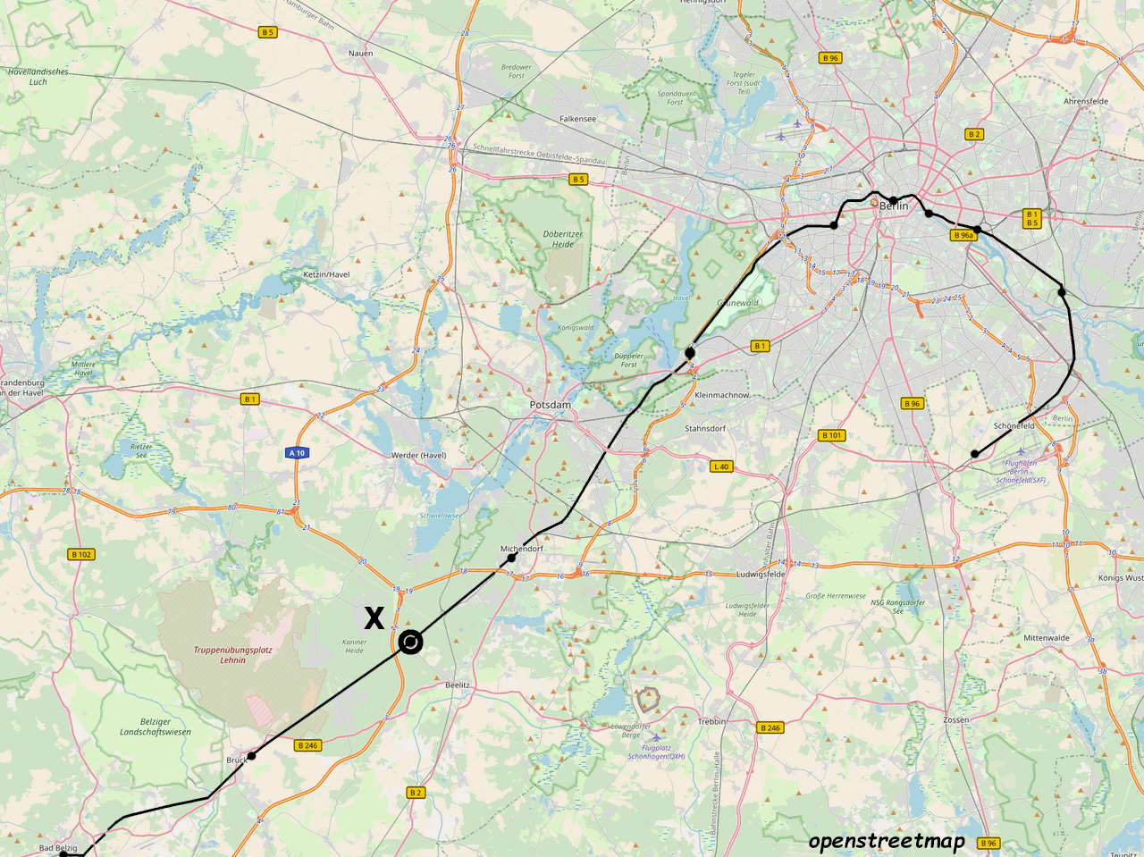 Predaj pozemku 60.000 m², Brücker Weg // Fercher Sraße, Beelitz, Brandenbursko Predaj pozemku 60.000 m², Brücker Weg // Fercher Sraße, Beelitz, Brandenbursko