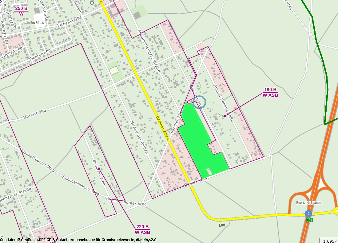 Predaj pozemku 60.000 m², Brücker Weg // Fercher Sraße, Beelitz, Brandenbursko Predaj pozemku 60.000 m², Brücker Weg // Fercher Sraße, Beelitz, Brandenbursko