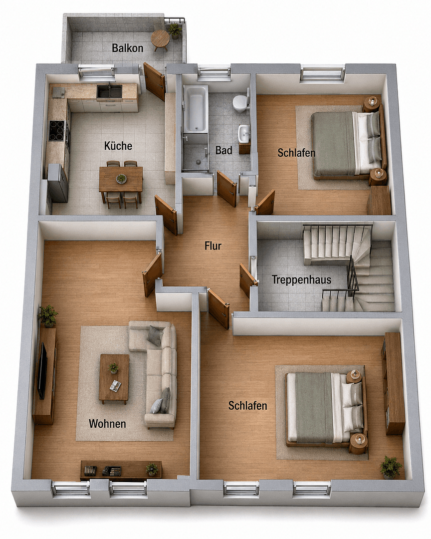 Predaj bytu 3-izbový 80 m², Elzer-Straße 126, Hildesheim, Dolné Sasko Predaj bytu 3-izbový 80 m², Elzer-Straße 126, Hildesheim, Dolné Sasko