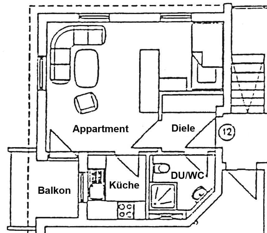 Predaj bytu 1-izbový 32 m², Sachsdorfer Str. 15, Dresden, Sasko Predaj bytu 1-izbový 32 m², Sachsdorfer Str. 15, Dresden, Sasko