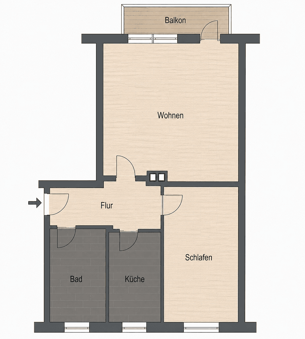 Predaj bytu 2-izbový 46 m², Simpsonweg 1, Berlin, Berlín Predaj bytu 2-izbový 46 m², Simpsonweg 1, Berlin, Berlín