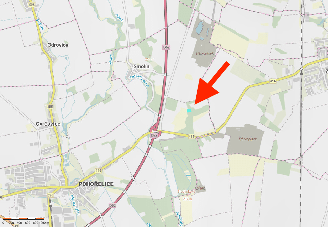 Predaj pozemku 6.343 m², Pohořelice, Jihomoravský kraj Predaj pozemku 6.343 m², Pohořelice, Jihomoravský kraj