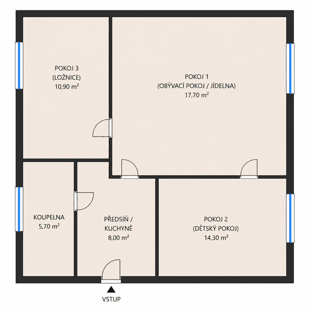 Prenájom bytu 3-izbový 56 m², Evropská, Praha, Praha Prenájom bytu 3-izbový 56 m², Evropská, Praha, Praha