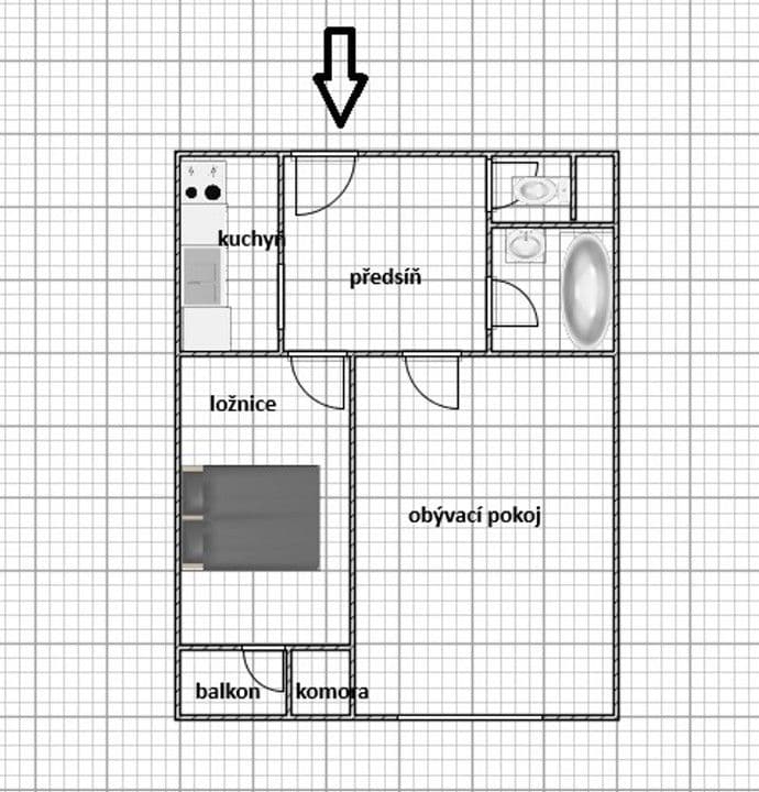 Predaj bytu 2-izbový 55 m², Jana Želivského, Praha, Praha Predaj bytu 2-izbový 55 m², Jana Želivského, Praha, Praha
