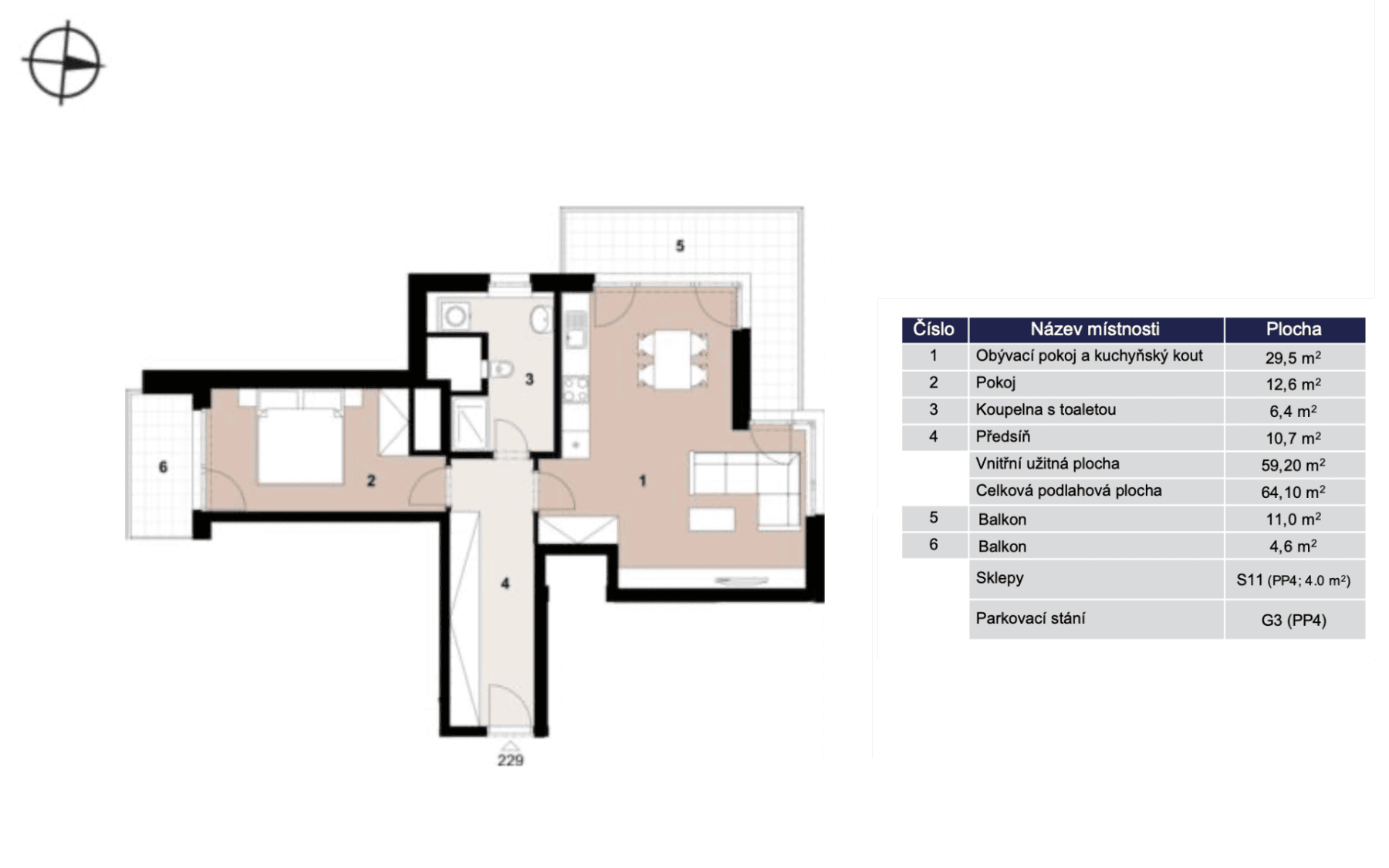Prenájom bytu 2-izbový 64 m², Gerstelova, Praha, Praha Prenájom bytu 2-izbový 64 m², Gerstelova, Praha, Praha