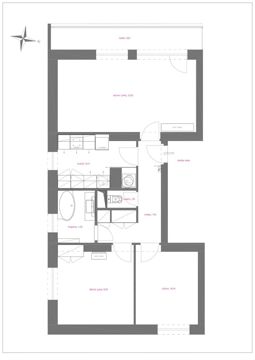 Prenájom bytu 3-izbový 70 m², Kutnohorská, Kostelec nad Černými lesy, Středočeský kraj Prenájom bytu 3-izbový 70 m², Kutnohorská, Kostelec nad Černými lesy, Středočeský kraj