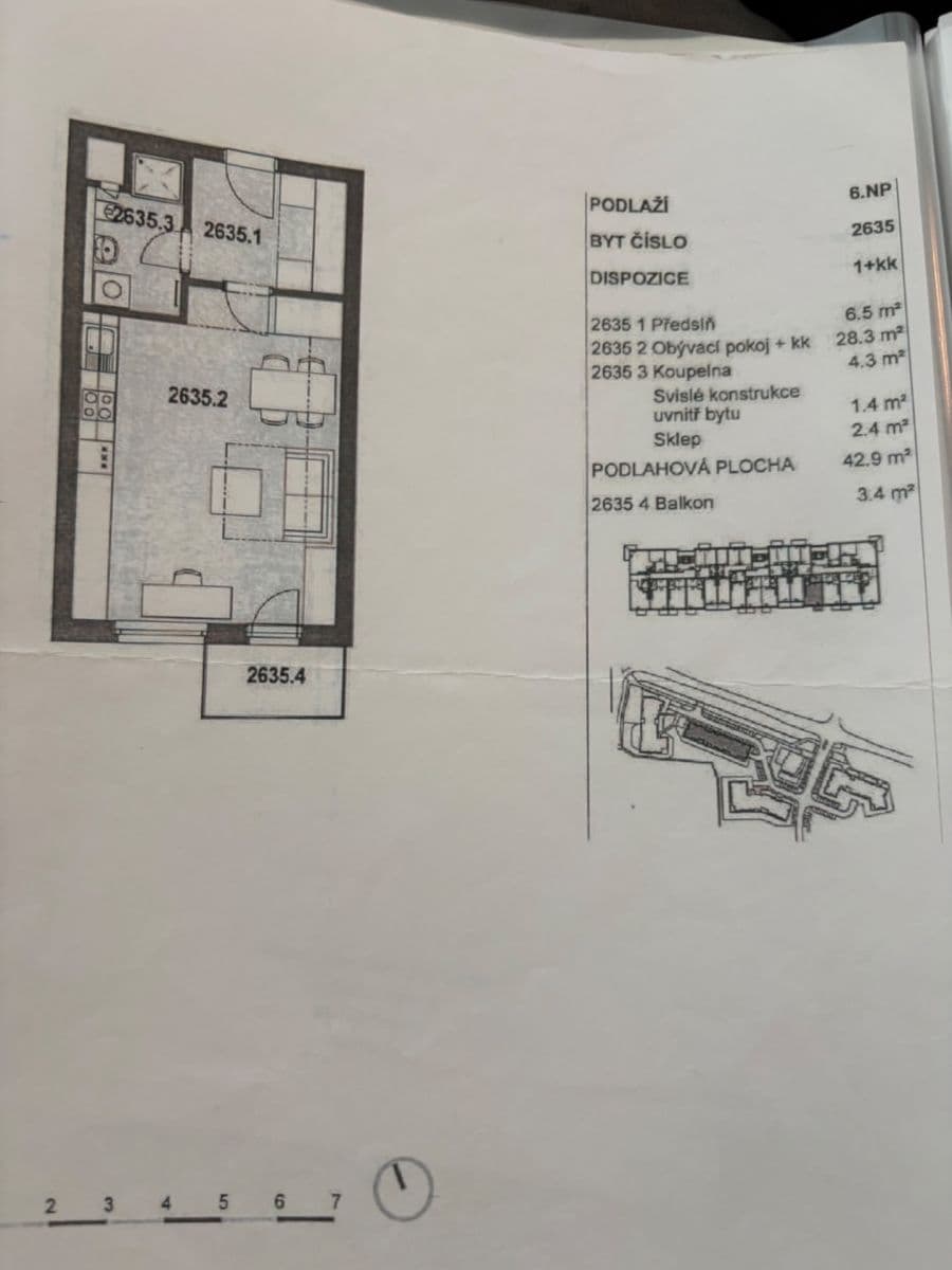 Predaj bytu 1-izbový 43 m², Škrábkových, Praha, Praha Predaj bytu 1-izbový 43 m², Škrábkových, Praha, Praha