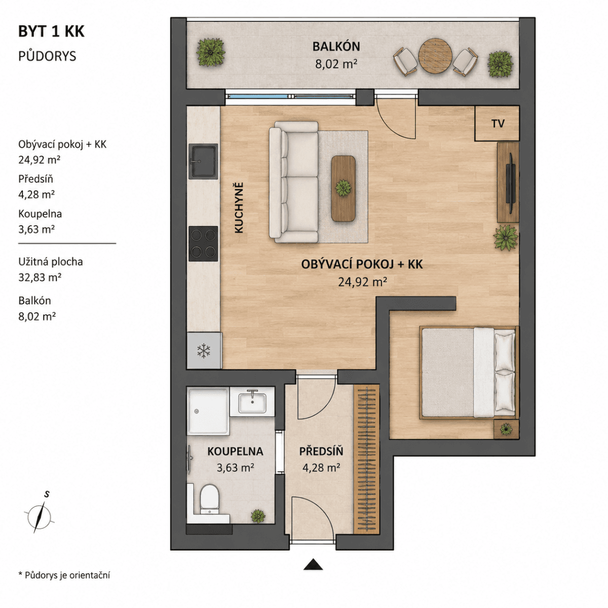 Prenájom bytu 1-izbový 33 m², Čeladná, Moravskoslezský kraj Prenájom bytu 1-izbový 33 m², Čeladná, Moravskoslezský kraj