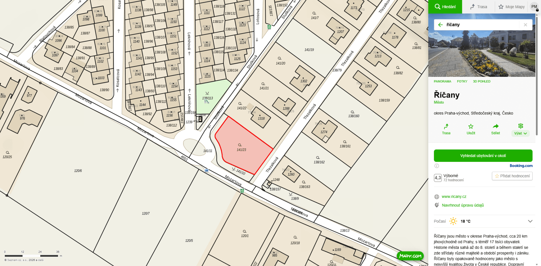 Predaj pozemku 859 m², Třezalková, Říčany, Středočeský kraj Predaj pozemku 859 m², Třezalková, Říčany, Středočeský kraj