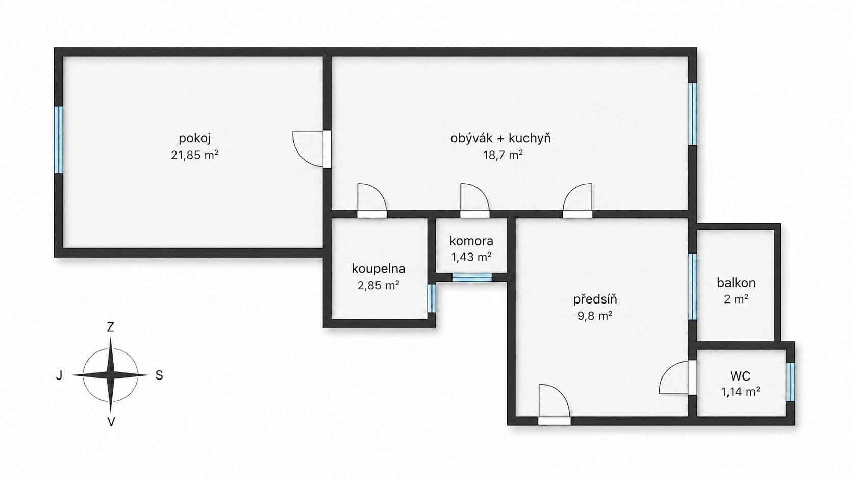 Predaj bytu 2-izbový 55 m², Na Břehu, Praha, Praha Predaj bytu 2-izbový 55 m², Na Břehu, Praha, Praha