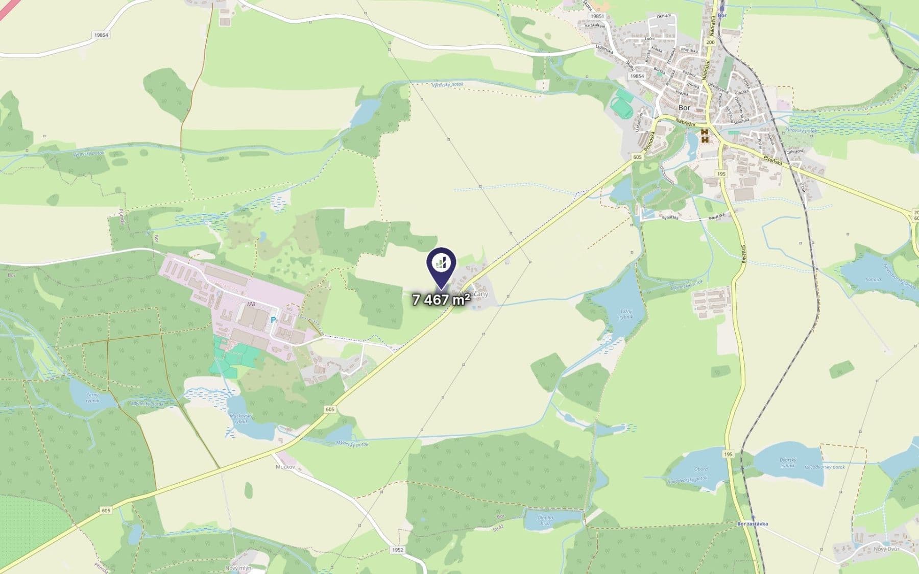 Predaj pozemku 7.467 m², Bor, Plzeňský kraj Predaj pozemku 7.467 m², Bor, Plzeňský kraj