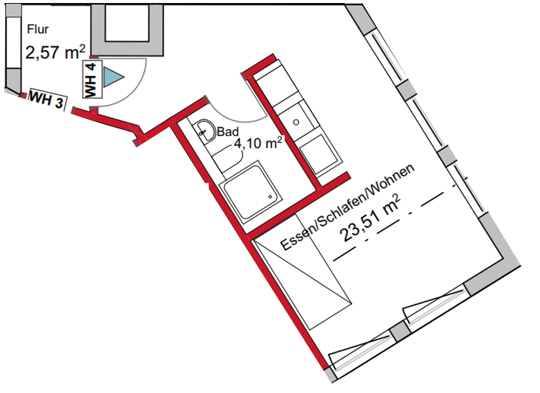 Prenájom bytu 1-izbový 31 m², Gärtnerstraße 16, Stuttgart, Bádensko-Wurttembersko Prenájom bytu 1-izbový 31 m², Gärtnerstraße 16, Stuttgart, Bádensko-Wurttembersko