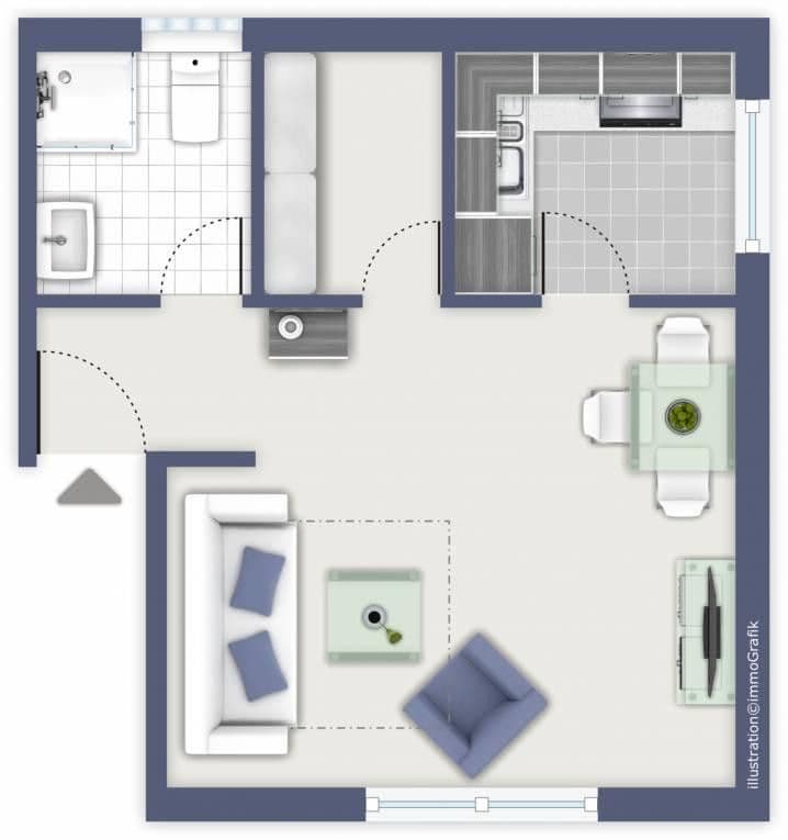 Predaj bytu 1-izbový 20 m², Würzburg, Bavorsko Predaj bytu 1-izbový 20 m², Würzburg, Bavorsko